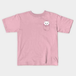 A cat in a pocket Kids T-Shirt